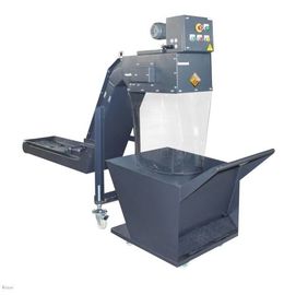 Professional Metal Chip Conveyor Blue Green CNC Scraper Chain Conveyor